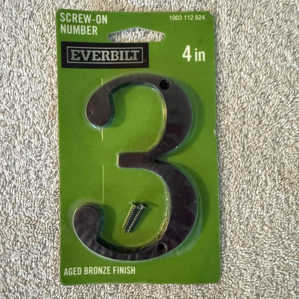 Everbilt Number 3 Aged Bronze Finish 4 in